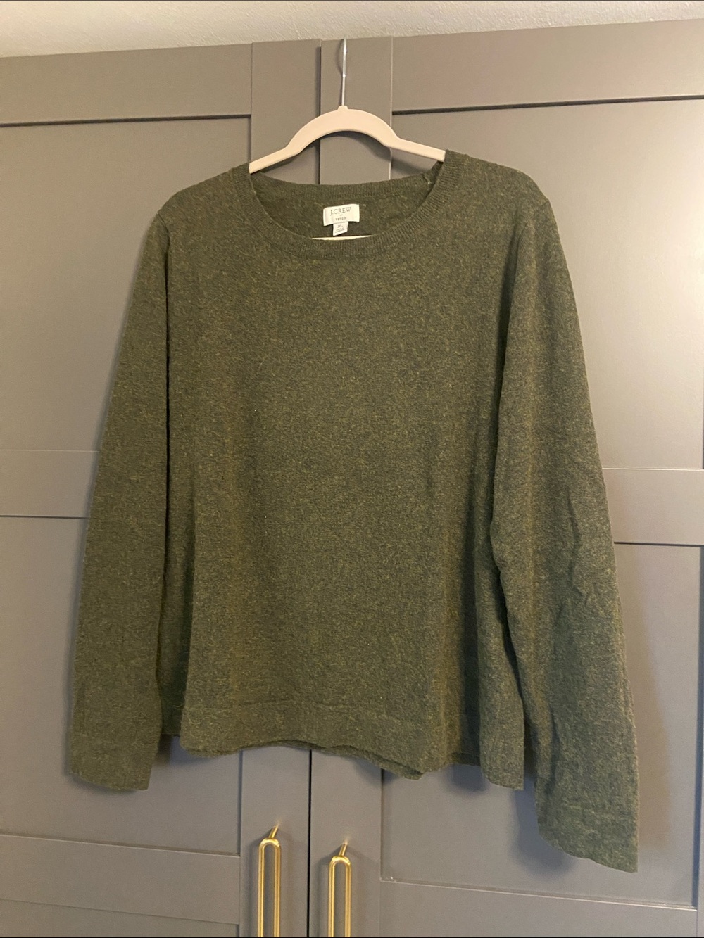J. Crew Women’s Crewneck Sweater - Heathered Green